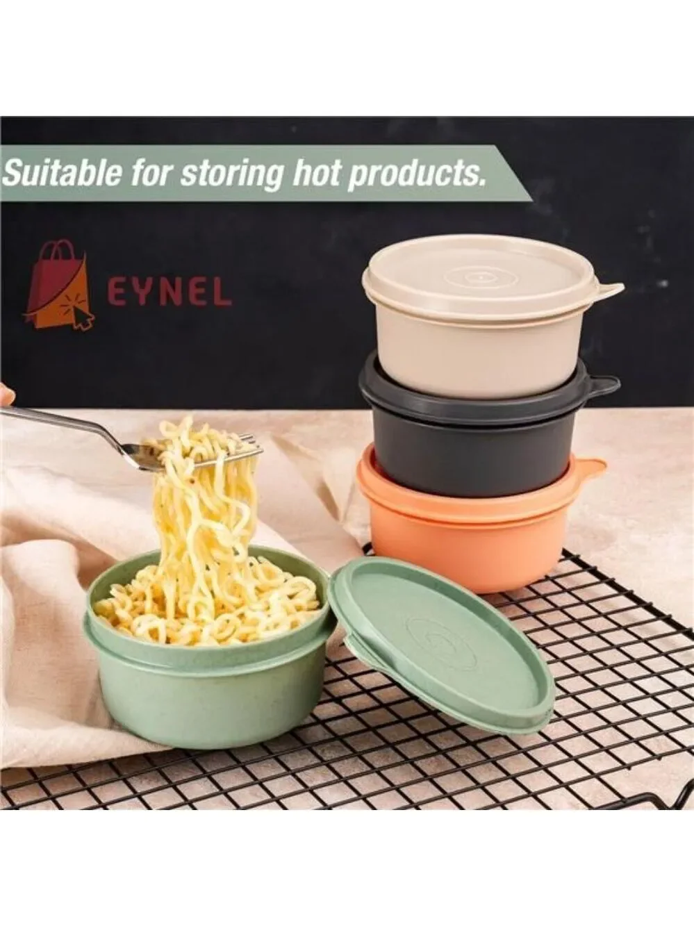 Food Storage Containers 10 Pack 9 Oz Airtight Leakproof Mini Lunch Snack Bowls